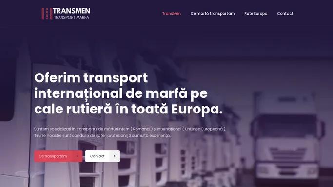 transmen – Transport marfa intern si international