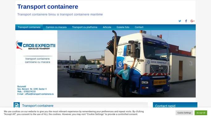 Transport containere