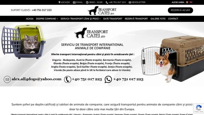 International transportation of pets ( dogs and cats )