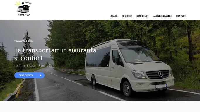 Servicii de transport persoane - Inchirieri Auto | Rent a Car - Ideal Trans Tour