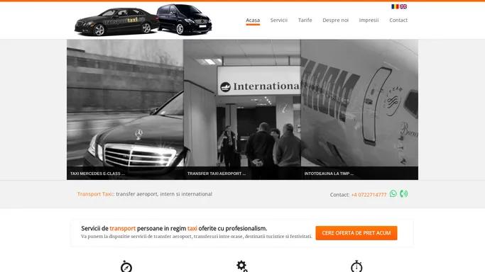 Taxi Transport Transfer Brasov, Aeroport Otopeni Bucuresti, Sibiu