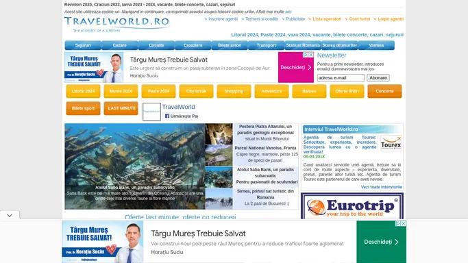TravelWorld.ro - oferte speciale, Revelion 2024, Craciun 2023, sezon de iarna 2023, munte 2024, sejururi, cazari, excursii