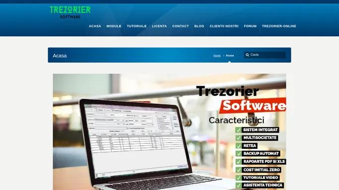 Acasa - Trezorier Software - Program de contabilitate desktop sau online Trezorier Software