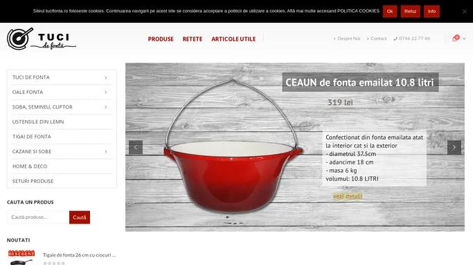Magazin Online specializat in produse din fonta - CEAUNE de FONTA