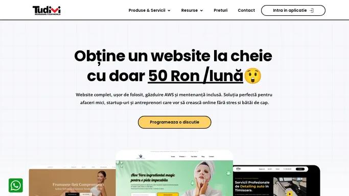 Website la cheie incepand de la 50Ron / luna