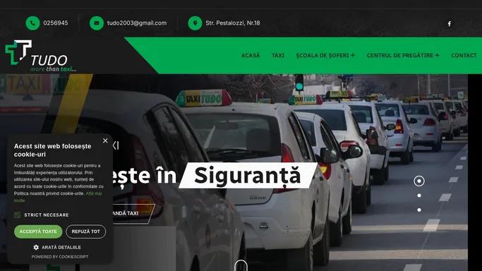 Tudo – Taxi – Scoala de soferi – Centrul de Pregatire si Perfectionare – Exploreaza Tudo, lider in taxi si scoala de soferi, cu cursuri personalizate pentru siguranta si incredere pe drum. Inscrie-te acum!