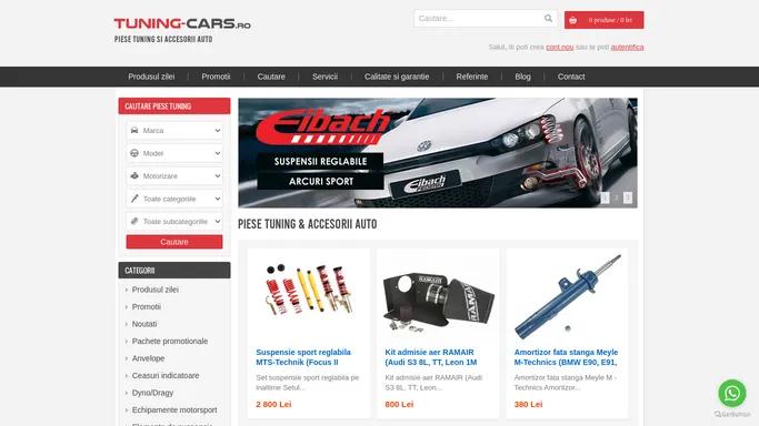 Tuning-Cars.ro - Piese Tuning & accesorii auto - suspensii sport, suspensii reglabile, arcuri sport