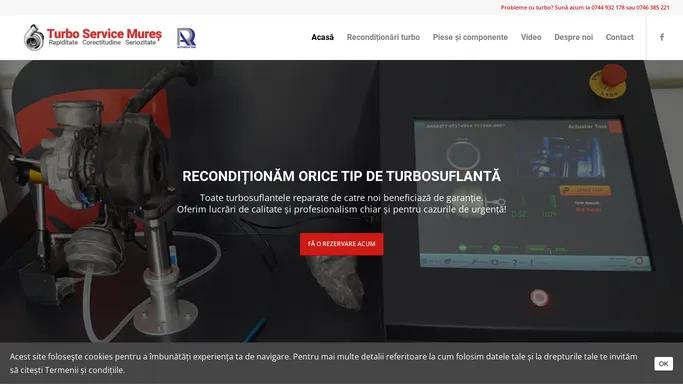 Turbo Service Targu Mures | Reconditionari turbosuflante, service auto