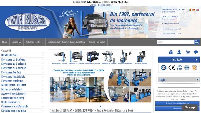 Twin Busch GERMANY - GARAGE EQUIPMENT - Filiale Romania - Bucuresti si Deva