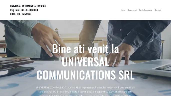 Consultanta Fiscala | Universal Communications Srl | Bucharest