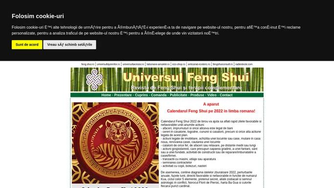 Universul Feng Shui - Revista de Feng Shui si terapii complementare - Prima pagina