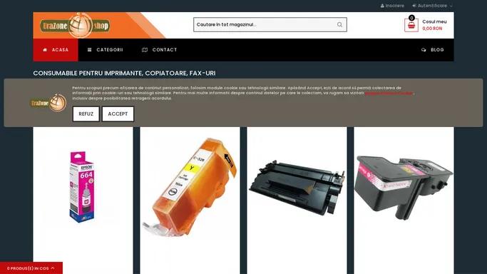 UraZone.ro - magazin online toner, cartuse, riboane, material plastic pentru constructii