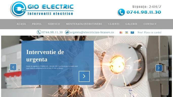 Instalatii electrice Brasov; interventii electrice; electrician Brasov