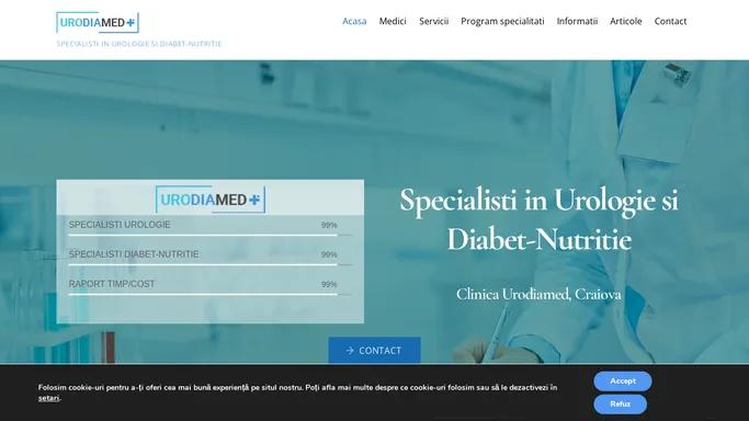 Clinica URODIAMED CRAIOVA – Specialisti in Urologie si Diabet-Nutritie