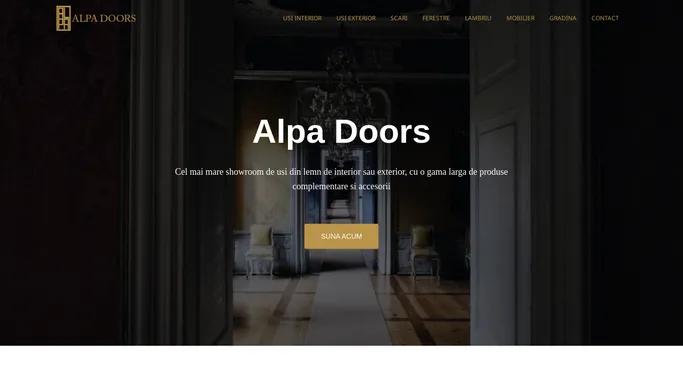 Alpa Doors - Producator usi din lemn de interior sau exterior la comanda