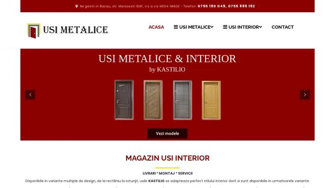 Usimetalicebacau.ro - Usi metalice interior Bacau, usi interior lemn Bacau