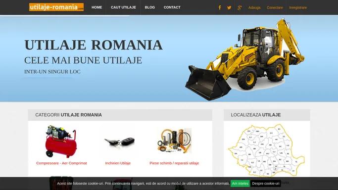 Utilaje Romania - Inchirieri Utilaje, Unelte si Scule, Agricole, Constructii, LemnMetal, Mase Plastice, Productie