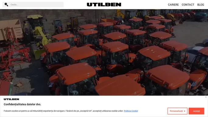 UTILBEN - Utilaje noi si second hand de calitate verificate din Import
