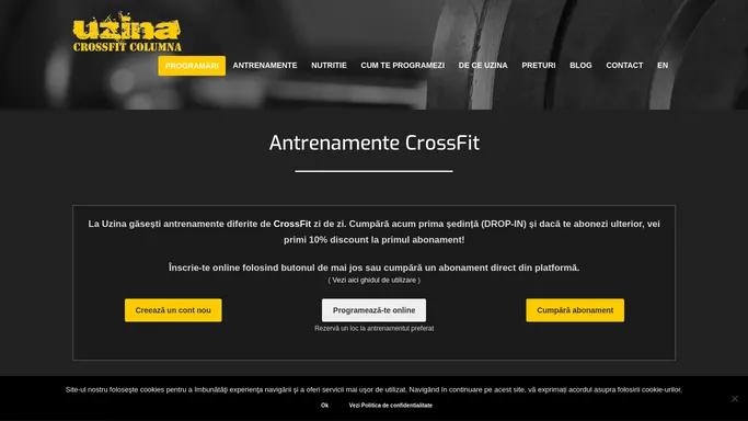 UZINA | CrossFit Columna | Primul CrossFit Box din Romania |