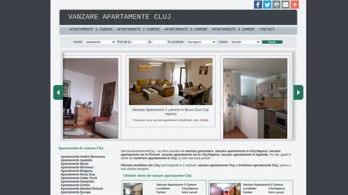 Vanzare Apartamente Cluj, oferte de vanzare apartamente si garsoniere Cluj