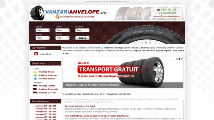 Anvelope de vara, vanzari anvelope ieftine online