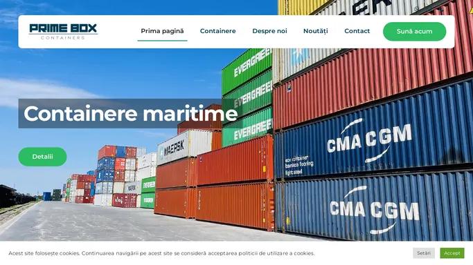Containere maritime – Vanzari containere maritime