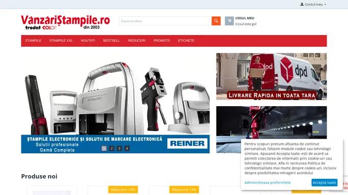 VanzariStampile.ro, Stampile, inseriatoare, stampile timbru sec, stampile automate