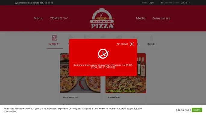 Vatra de Pizza Satu Mare - Livram Rapid si gratuit! Coca Cola 2L Cadou