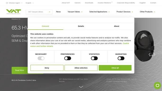 VAT Group AG - High Performance Vacuum Valves and Vacuum Systems - VAT Valves