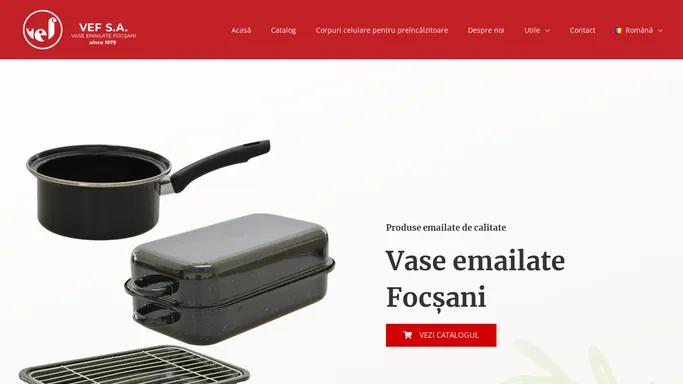 Vase Emailate Romania • VEF S.A.