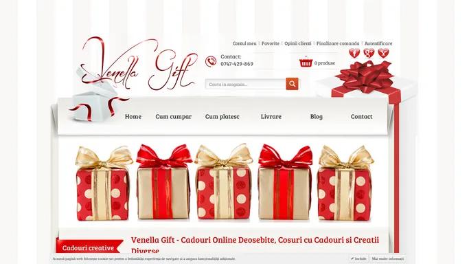 Venella Gift - Cadouri online deosebite pentru ocazii diverse.