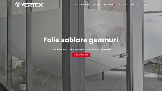 Vertex Productie Publicitara | creatie, productie si montaj.