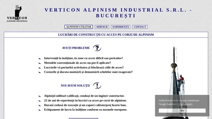 Verticon Alpinism Industrial, Bucuresti - Constructii fara schele