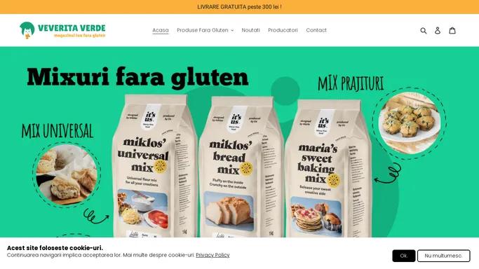 VeveritaVerde.ro | Magazin online cu produse fara gluten.