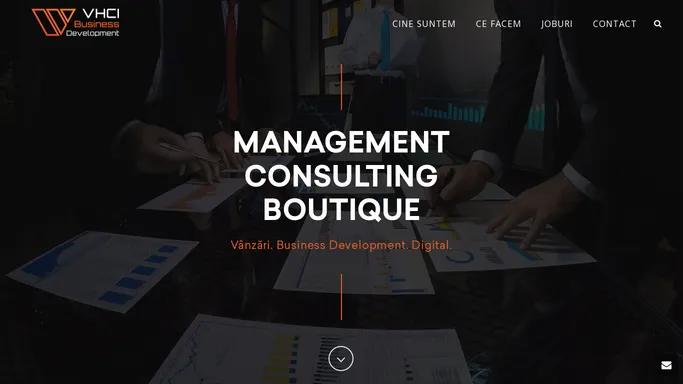 VHCI Business Development - Consultanta Vanzari, Management si Digital