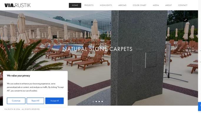 VIA.RUSTIK - natural stone carpet pavings for outdoor space