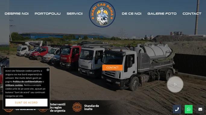 Vidanjare Brasov – Desfundare canalizare Brasov – Servicii de ecologizare Brasov – Mari Car Roma | Vidanjare Brasov 24/7- Autospeciale desfundare canalizare si fose septice Brasov – Servicii de ecologizare Brasov, colectare si epurare ape uzate