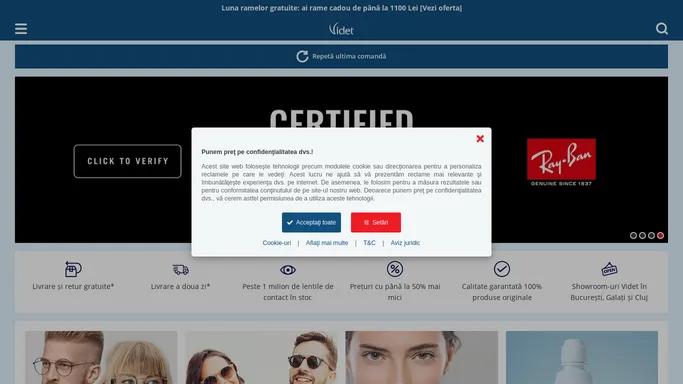 Videt: Magazin lentile de contact, ochelari si optica medicala