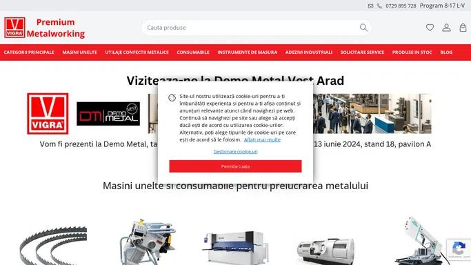 Distribuitor masini si utilaje CNC prelucrare metal - Vigra.ro