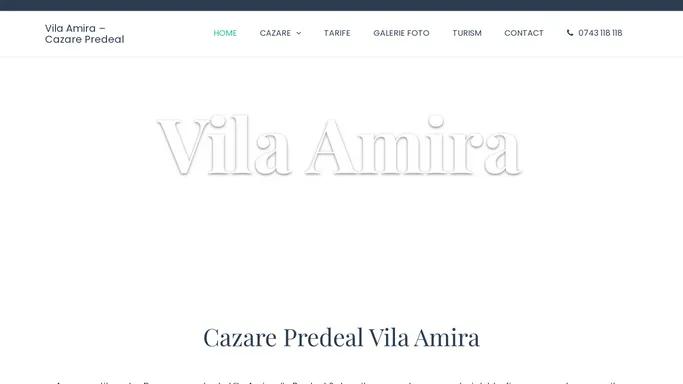 Cazare Predeal - Vila Amira