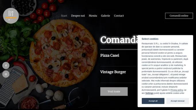 Vintage Pizza Club Mures - Comanda si achita online - Vintage Pizza Club Mures