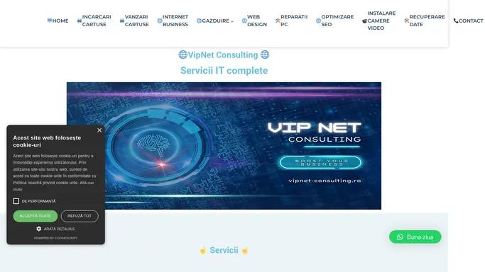🖥️Servicii IT complete - 🛠️Vip Net Consulting -servicii IT
