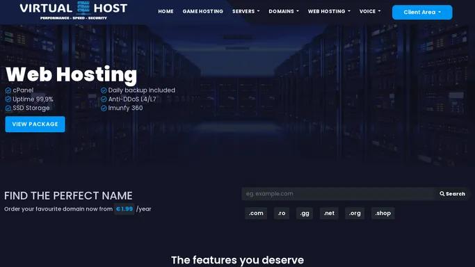 VIRTUALHOST.RO | Game Hosting, VPS, Dedicated Servers, WebHost,