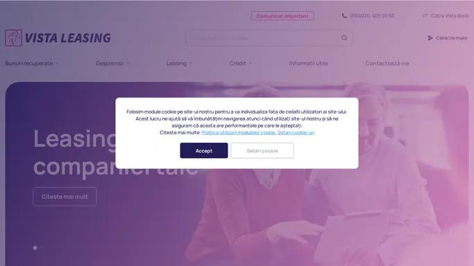 [RO] VISTA Leasing - Homepage