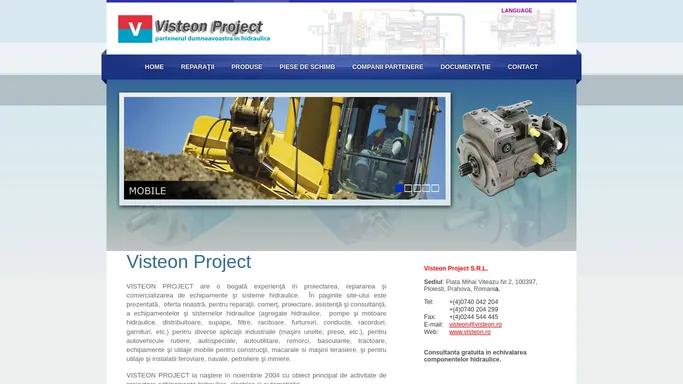 Reparatii Hidraulice - Distribuitoare Hidraulice | VISTEON PROJECT