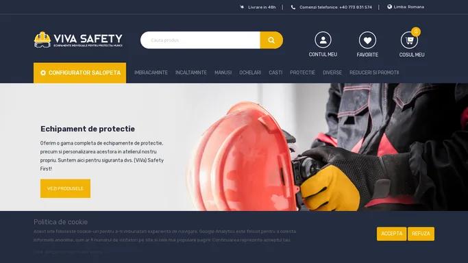 Echipamente individuale pentru protectia muncii - Viva Safety