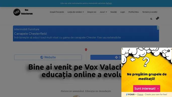 Vox Valachorum: Site-ul Care Te Ajuta La Romana!