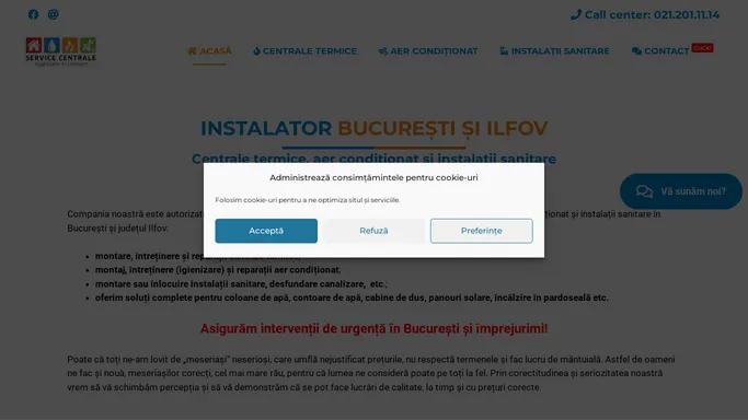 Instalator Bucuresti-Ilfov ✔️ Instalatii sanitare, termice, climatizare