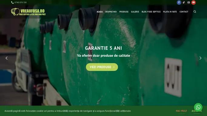 Producator de fose septice ecologice - Peste 10 ani de experienta