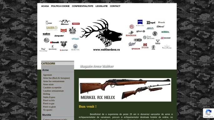 Magazin Arme Walther - Arme, munitie si accesorii pentru vanatoare si paza.